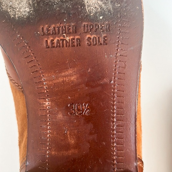 Vintage Bally Brown Leather and Suede Fringe Tassel Loafers Womens Sz EU 39.5 - Picture 16 of 16